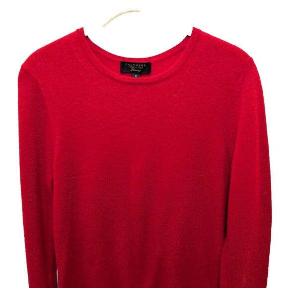 Charter Club Cashmere Luxury Sweater Medium Red 40" Bust Pullover Nice - Picture 5 of 9